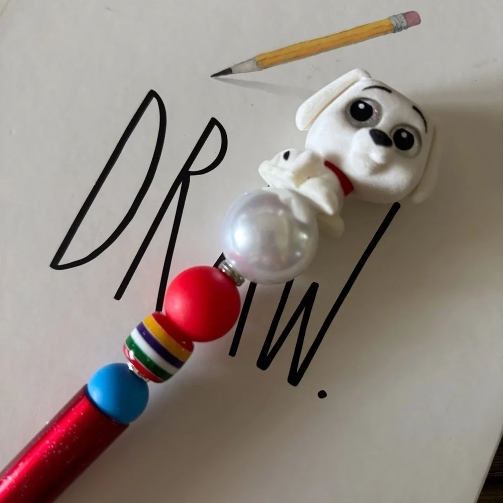 Disney Doorables: 101 Dalmatians: Rolly handmade beaded pen